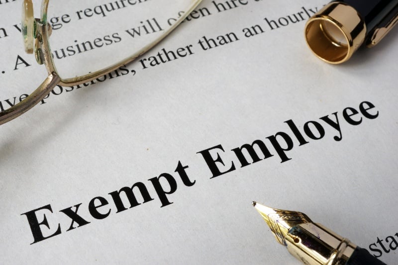 FLSA status exempt vs non exempt employee